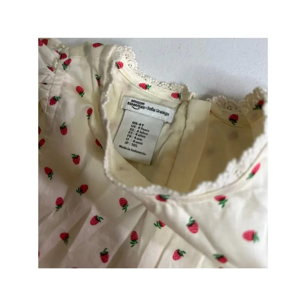4T GIRLS STRAWBERRY DRESS NWT